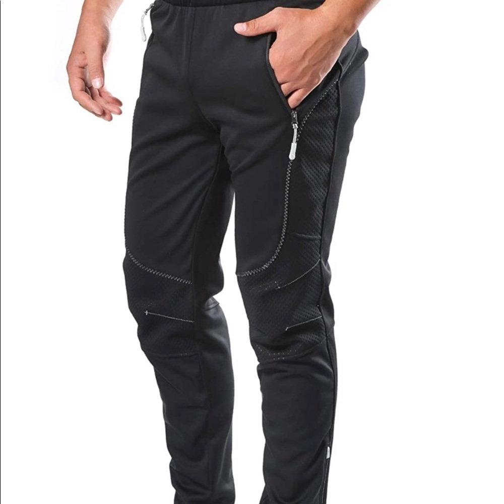 Letook Winter Windproof Thermal Fleece Bike Pants